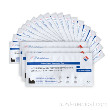 Kit de test de grossesse à domicile, cassette hcg test de donneur individuel